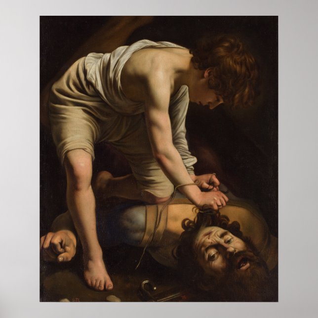 Affiche David avec le chef de Goliath (Devant)