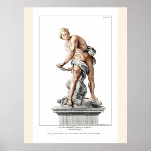 Affiche David de Bernini dans une gravure de Nicolas Dorig
