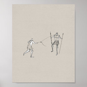 Affiche David et Goliath - Bible de l'Ancien Testament