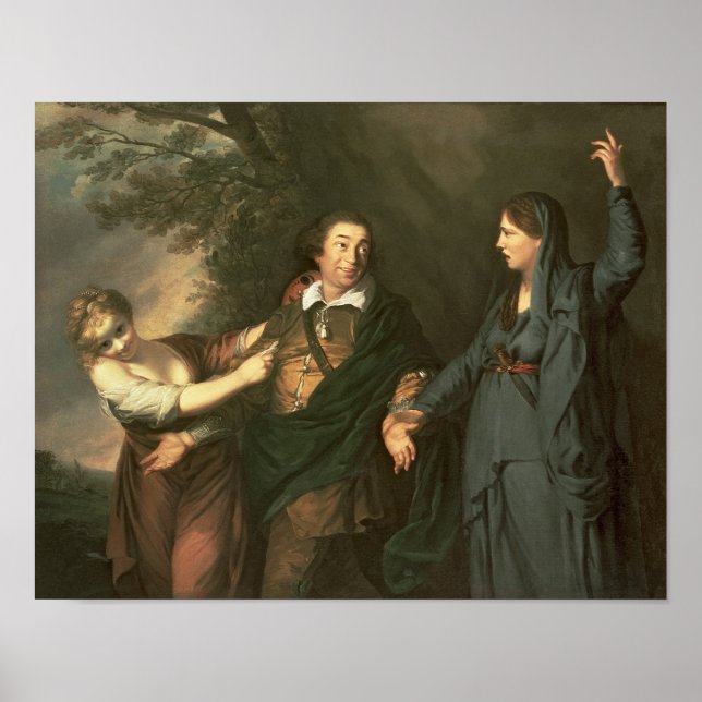 Affiche David Garrick entre les muses de la tragédie (Devant)