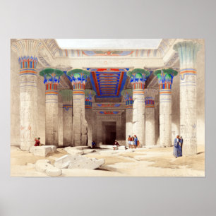 Affiche David Roberts Grand Portico du Temple de Phila
