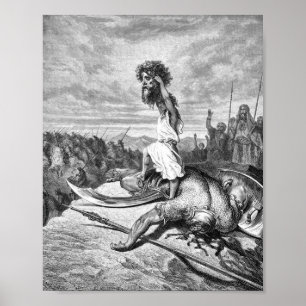 Affiche David Slay Goliath De Gustave Dore 1886
