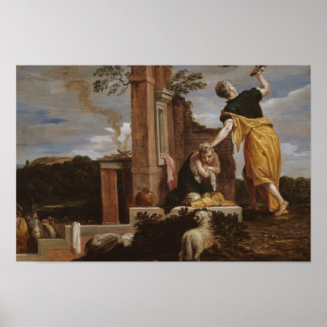 Affiche David Teniers le Jeune - Sacrifice d'Abraham (Devant)