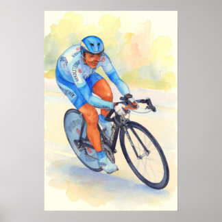 Affiche Davide REBELLIN 2005 Aquarelle