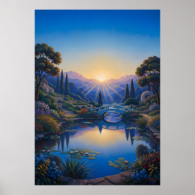 Affiche Dawn Over the Garden Bridge (Devant)