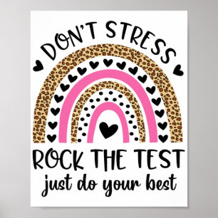 Affiche Day Rock Le Test Rainbow Teacher Da test Da