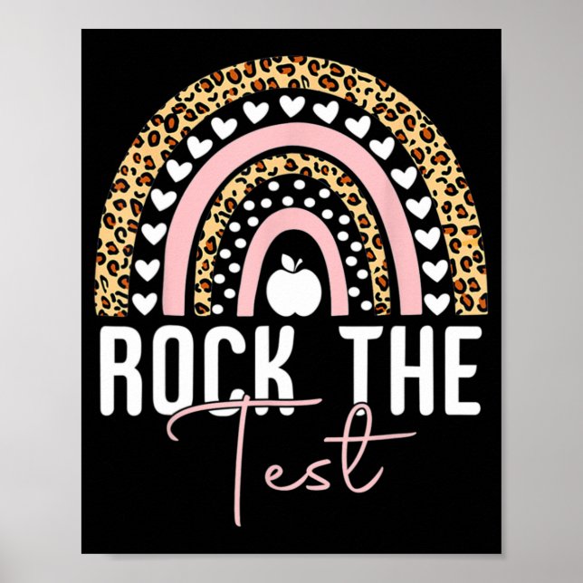Affiche Day Rock L'enseignant de test Rainbow Leopard étud (Devant)