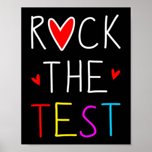 Affiche Day Rock The Test Teacher Test Day Funny Teache