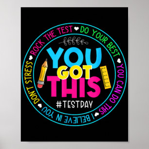 Affiche Day Rock The Test Teacher Test Day Vous Avez Obten