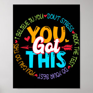 Affiche Day Rock The Test Teacher Test Day Vous Avez Obten