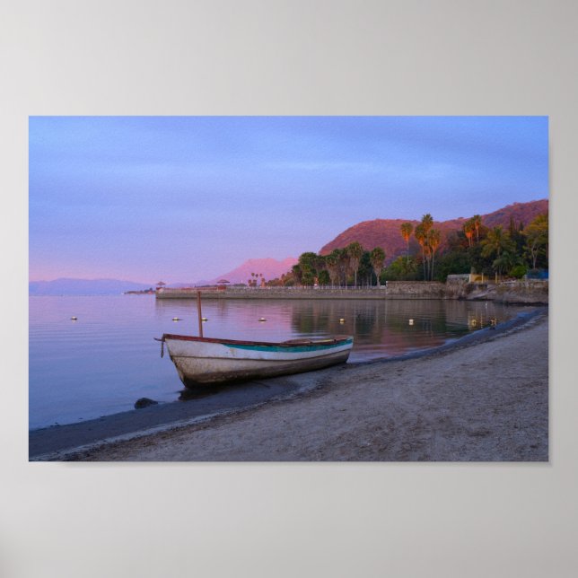 Affiche Daybreak sur les rives du lac Chapala (Devant)