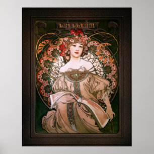 Affiche Daydream c1896 par Alphonse Mucha