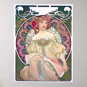 Affiche Daydream (printemps), Mucha
