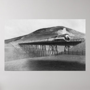 Affiche Daylight Limited Railroad au-dessus de Tressel