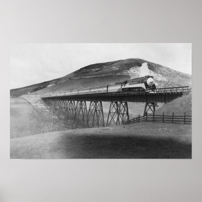 Affiche Daylight Limited Railroad au-dessus de Tressel (Devant)