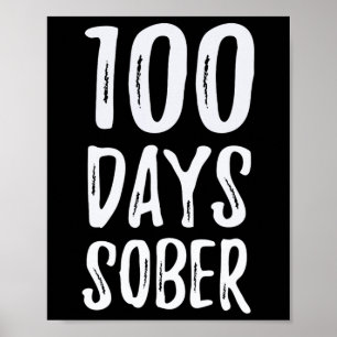 Affiche Days Sober Félicitations Sobriété