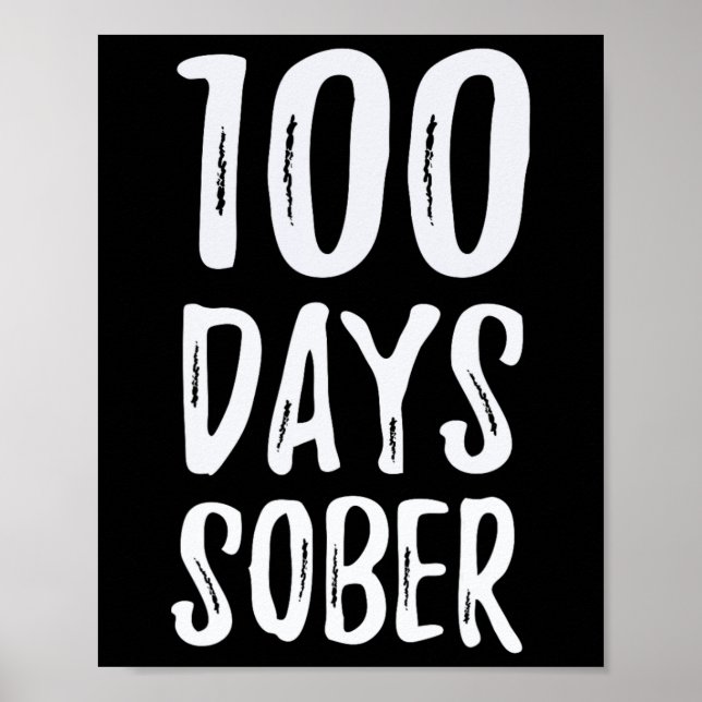 Affiche Days Sober Félicitations Sobriété (Devant)