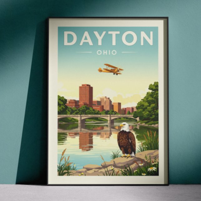 Affiche Dayton Ohio vintage (Créateur téléchargé)