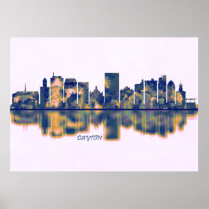 Affiche Dayton Skyline