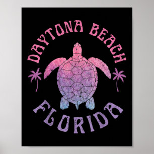 Affiche Daytona Beach Florida Sea Turtle Vacances été