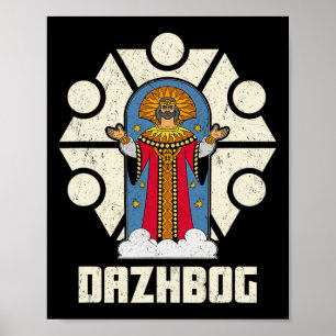 Affiche Dazhbog Ancien Mythe Slave Païen Russie