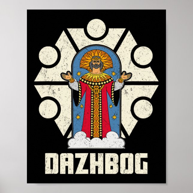 Affiche Dazhbog Ancien Mythe Slave Païen Russie (Devant)