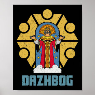 Affiche Dazhbog Ancien Mythe Slave Païen Russie