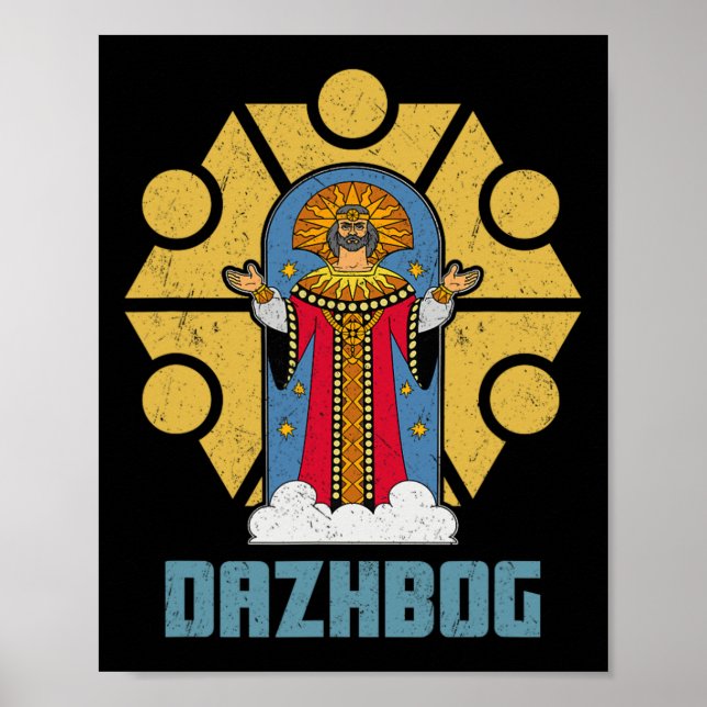 Affiche Dazhbog Ancien Mythe Slave Païen Russie (Devant)