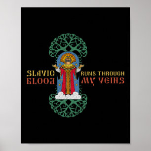 Affiche Dazhbog Ancien Mythe Slave Païen Russie