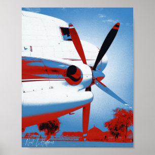 Affiche DC-3 rétro