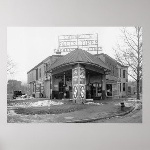 Affiche DC Gas Station, 1921