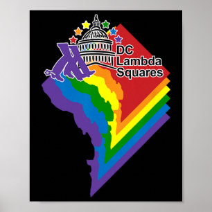 Affiche Dc Lambda Vêtements Carrés