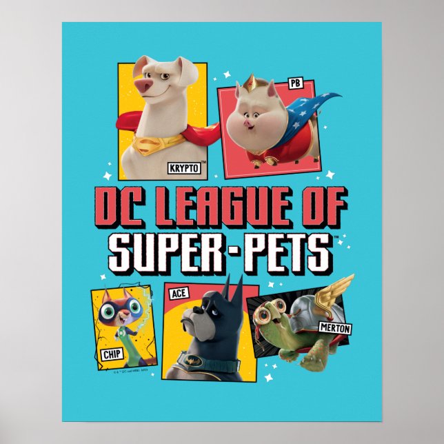 Affiche DC League of Super-Pets Character Panels (Devant)