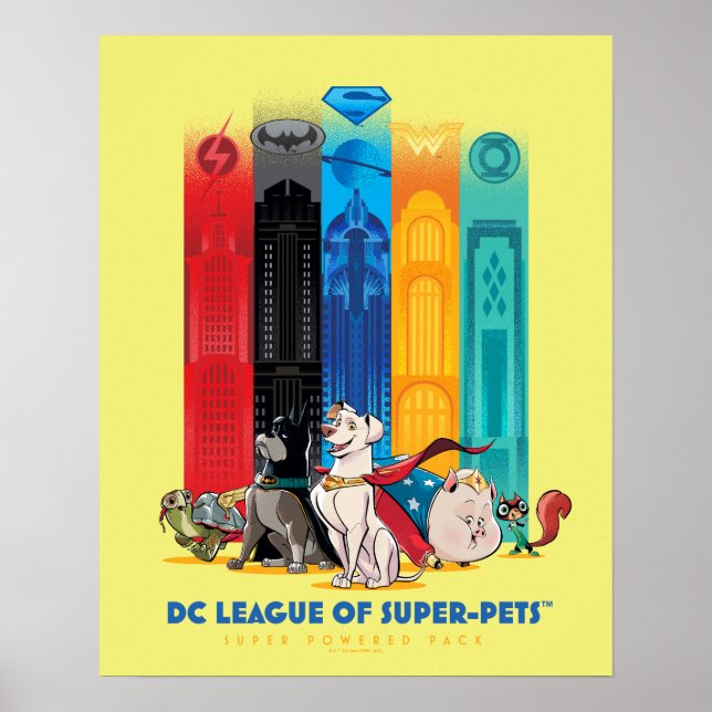Affiche DC League of Super-Pets Metropolis Towers (Devant)