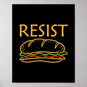 Affiche Dc Sandwich Guy Résiste Lanceur De Sandwich Anti-g