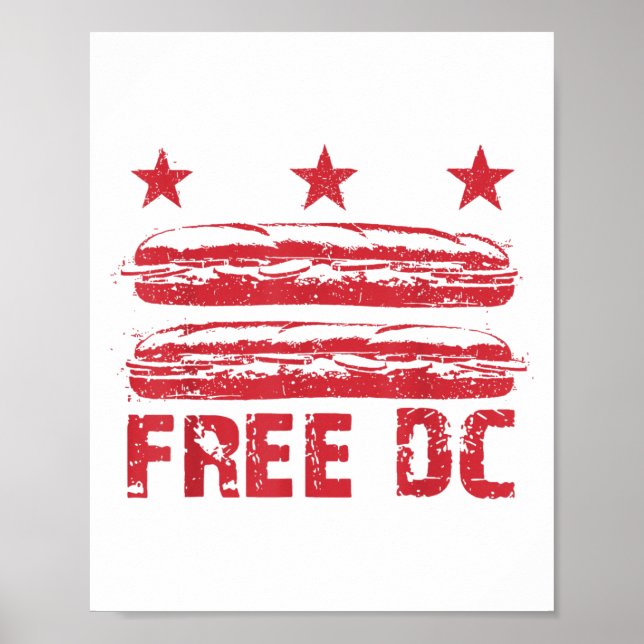 Affiche Dc The Sandwich Guy Gratuit Dc, Dc Drapeau Sous Sa (Devant)