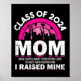 Affiche De 2024 Maman Graduation Famille Mama Diplômée Fem
