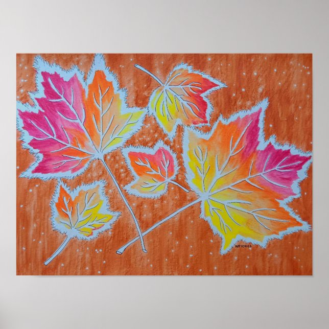 Affiche de automne Leaves (Devant)