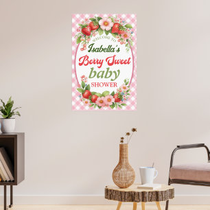 Affiche de Baby Shower Berry Sweet