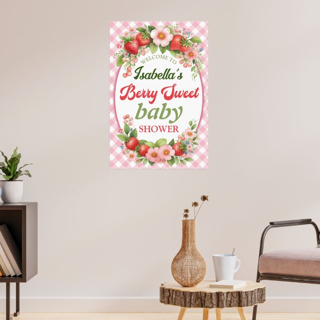 Affiche de Baby Shower Berry Sweet (Salon 3)