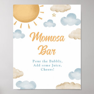 Affiche de Baby Shower Sunshine Momosa Bar