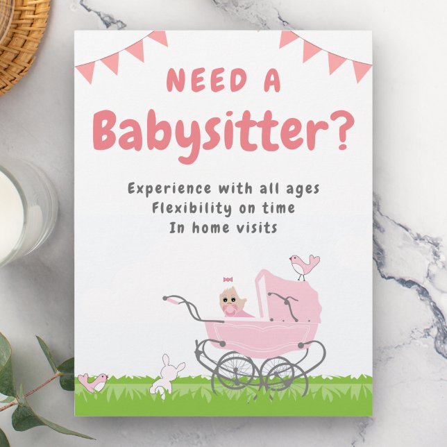 Affiche de babysitting (Créateur téléchargé)