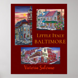 Affiche de Baltimore sur la Petite Italie