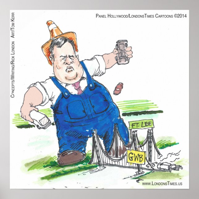 Affiche de bande dessinée politique drôle de King  (Devant)