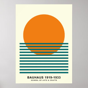 Affiche de bandes Bauhaus Sunset Strip Art mural r