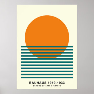 Affiche de bandes Bauhaus Sunset Strip Art mural r