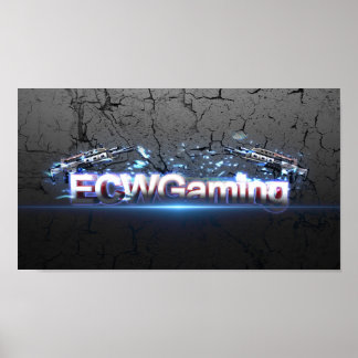 Affiche de bannière ECWGaming