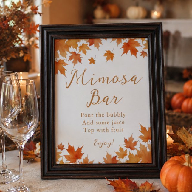 Affiche de bar à mimosas pour la fête prénuptiale  (Créateur téléchargé)