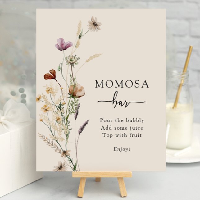 Affiche de bar Boho Momosa (Boho Momosa Bar Poster
)