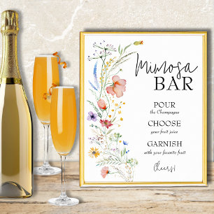 Affiche de bar Mimosa